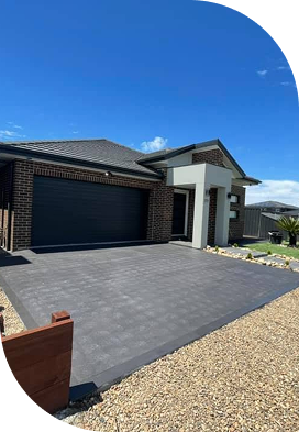 Completed landscaping project